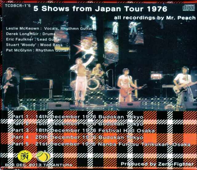 Bay City Rollers ベイ・シティ・ローラーズ/Tokyo & Osaka,Japan 1976