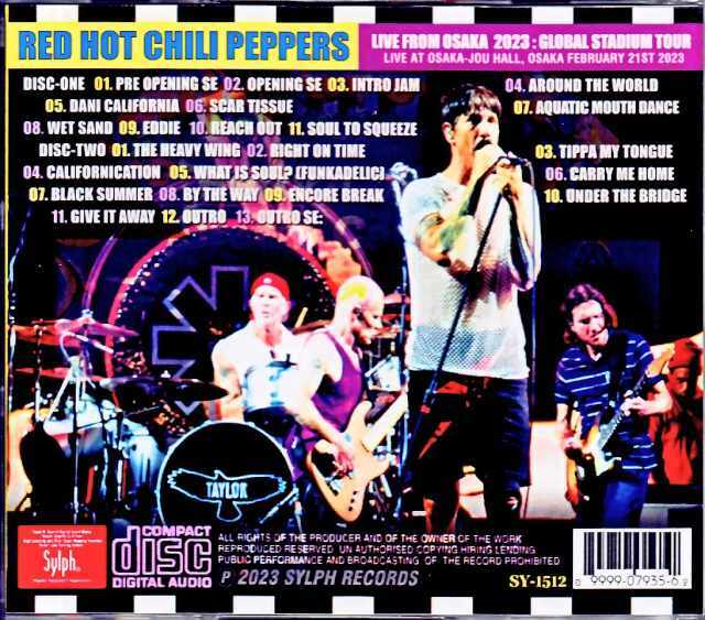 Red Hot Chili Peppers レッド・ホット・チリ・ペッパーズ/Osaka,Japan