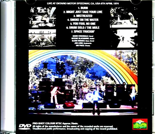 Deep Purple ディープ・パープル/カリフォルニア・ジャム 1974年 CA