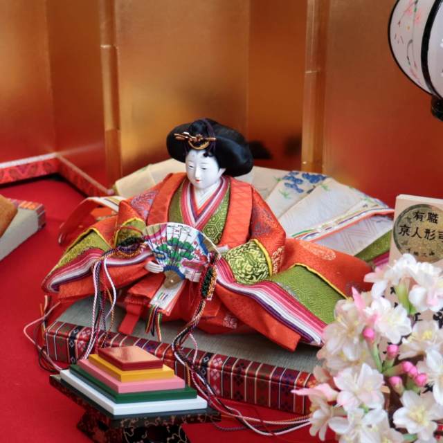 京都・大橋弌峰作 京十番正絹西陣織黄呂染 京頭：河原春水作 片岡屏風