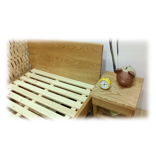 栗無垢 シングル セミダブル ベッドフレーム ひのきスノコ