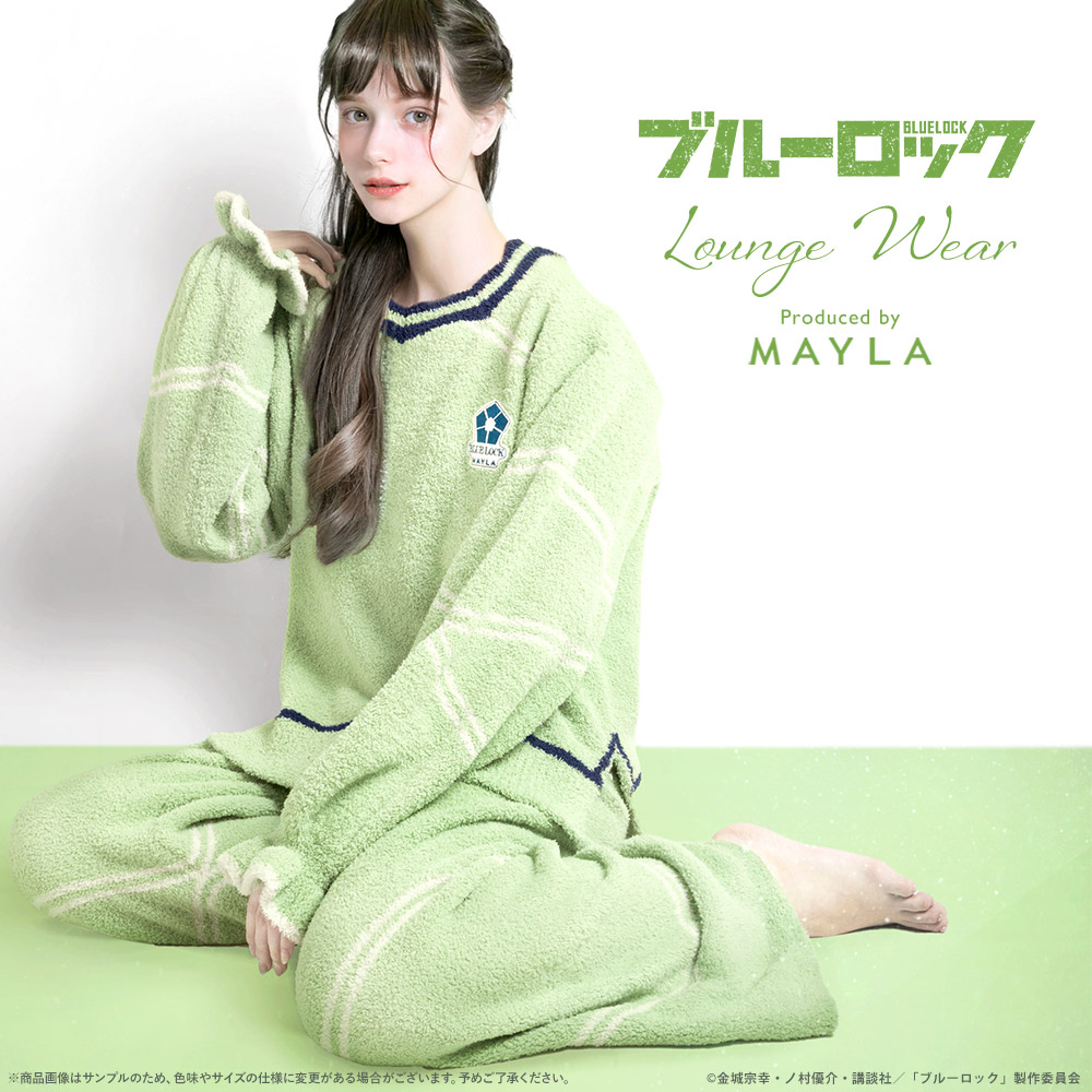 ブルーロック マイラ ラウンジウェア 缶バッジ 潔世一 15点 ブルー