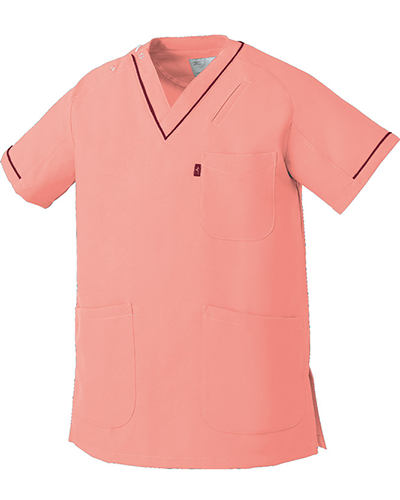 ミズノ] MIZUNO 【アクセントのパイピングがお洒落なスクラブ白衣