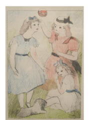 マリー・ローランサン『園遊会』「新しいドレス」リトグラフ｜絵画販売