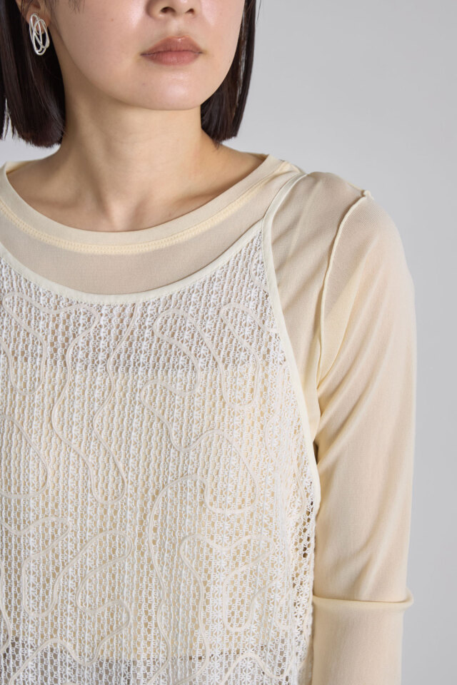 コードレースキャミワンピース