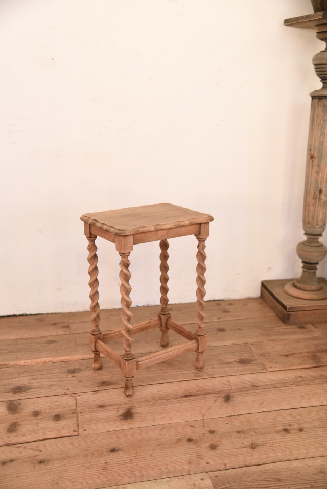 ビンテージサイドテーブル ベッドサイドテーブルスツール剥離小