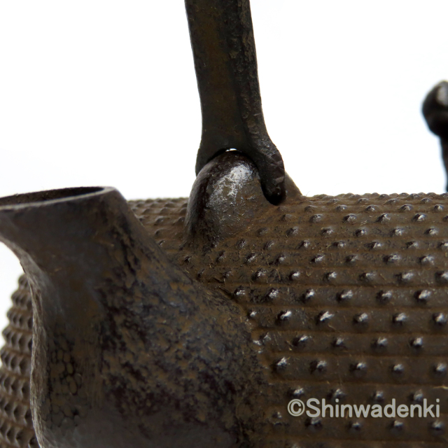 南部鉄器 鉄瓶 18型小槌アラレ 11005 Shinwadenki