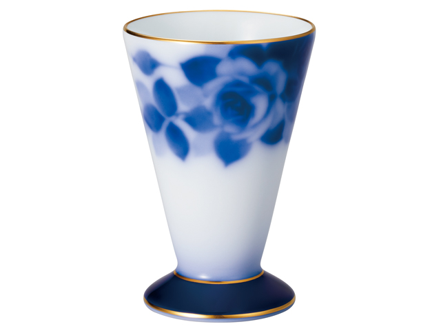 大倉陶園100周年記念ブルーローズ 酒杯
