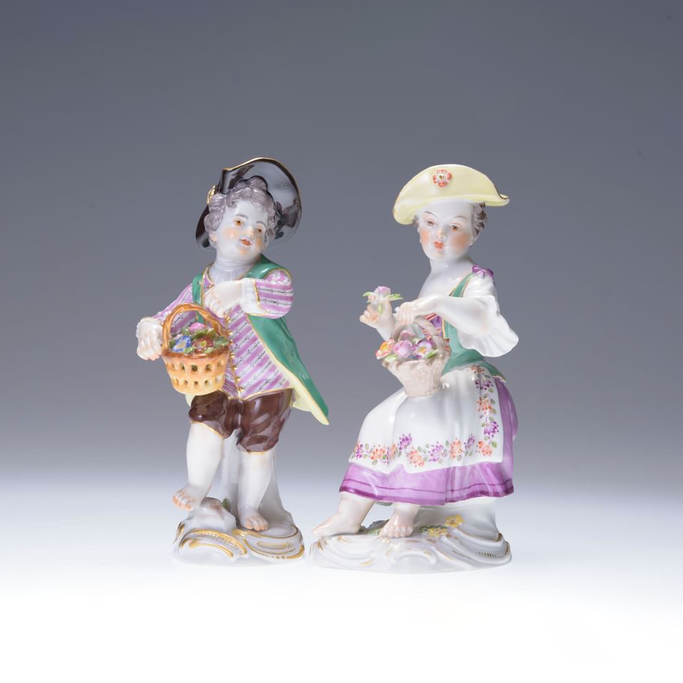 ドイツ 1950年代 磁器 MEISSEN マイセン ガーデナーの恋人（Lovers of