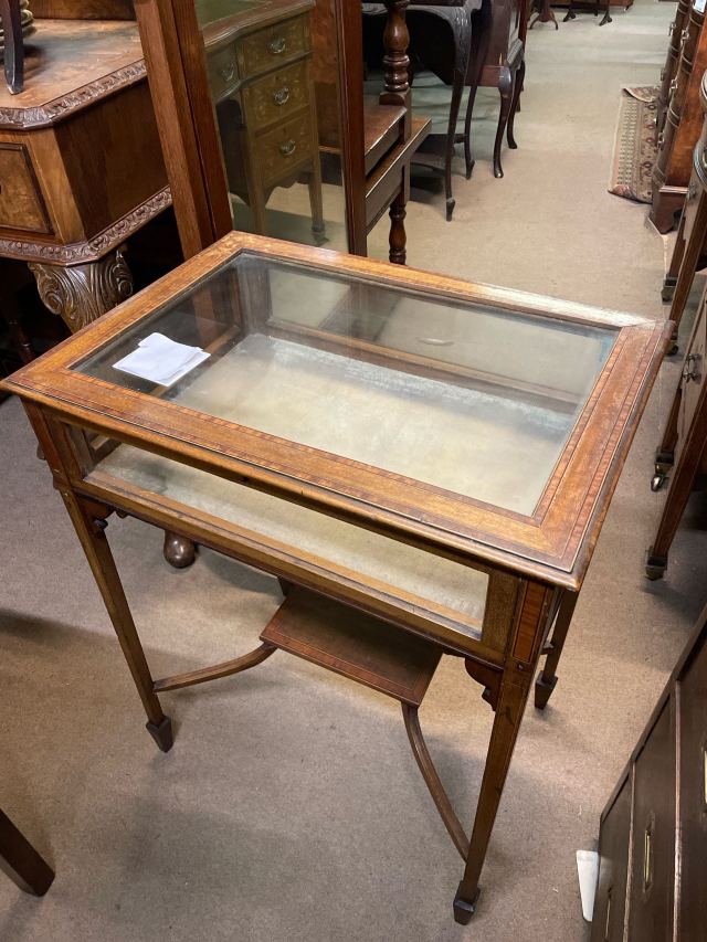 イギリス 1920年代 マホガニー ガラスショーケース