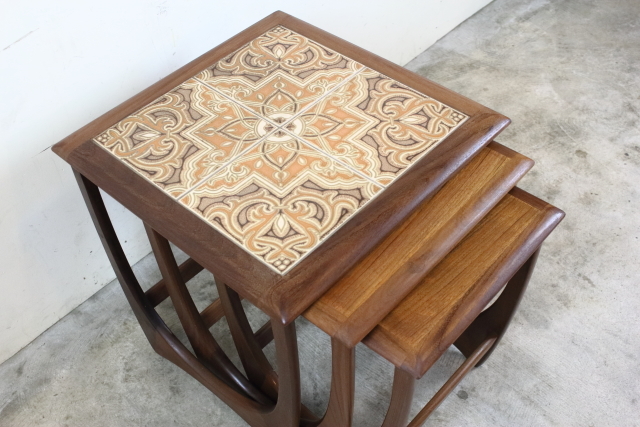 G-PLAN ジープラン タイルトップネストテーブル さ58-2