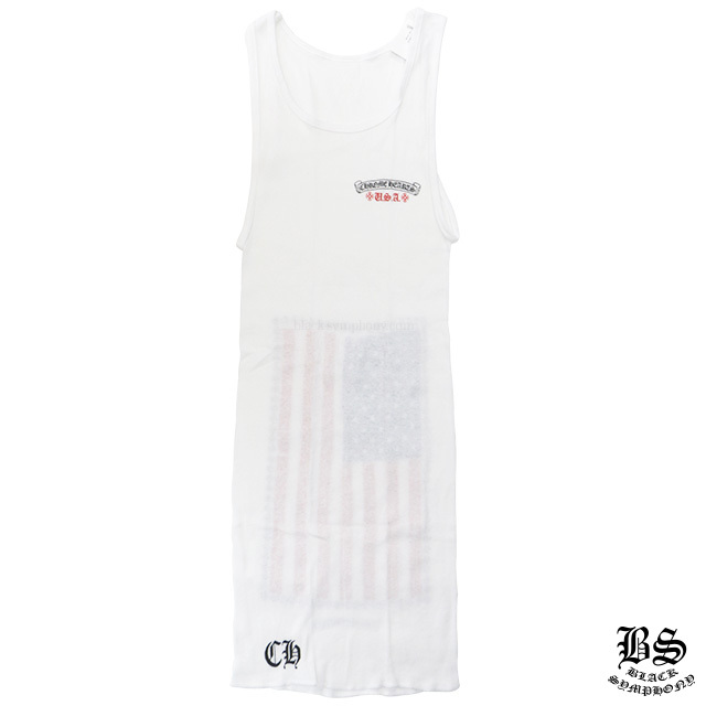 クロムハーツタンクトップスターズ＆ストライプスホワイト|クロム