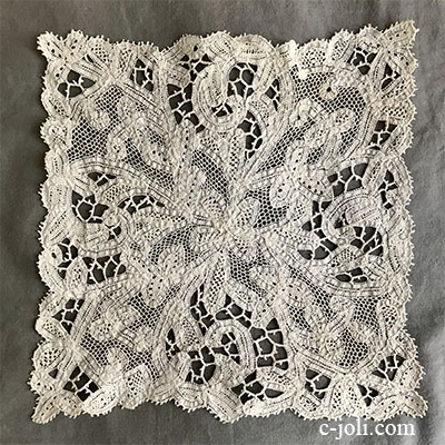 アンティーク イタリア 最上の精緻 ブラーノレース ポワンドヴェニス