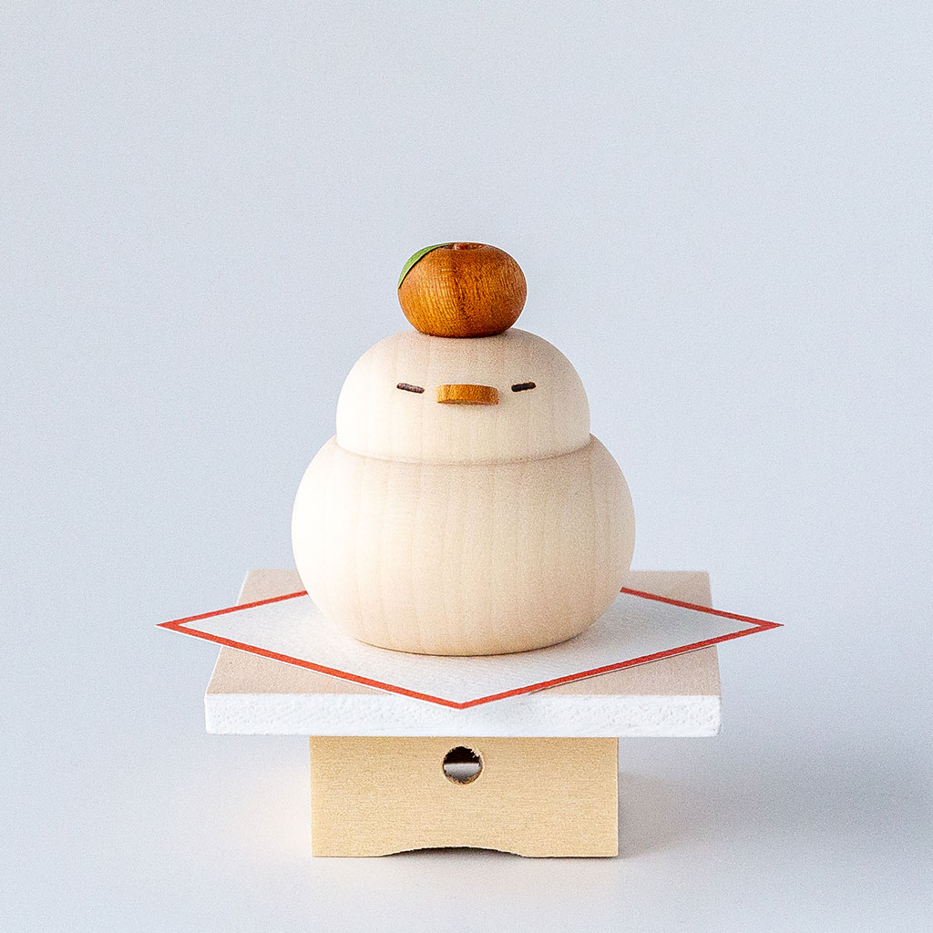木工房千舟｜おそなえドリ（お正月飾り台付き） COMFOTA 北欧雑貨店