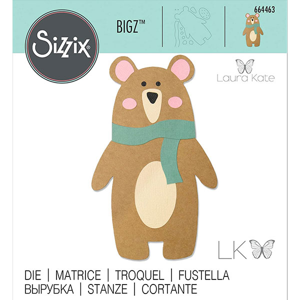 ☆在庫限りで販売終了☆【シジックス/Sizzix】【Bigz】ダイ - Scandi Bear