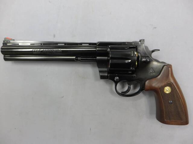 マルシン アナコンダ 6インチ WディープブラックABS 木製グリップ