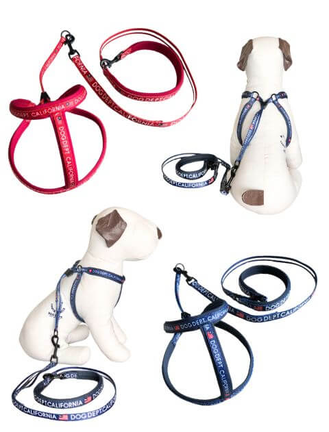 DOG GOODS】クラシックロゴリード&ライトハーネスセット