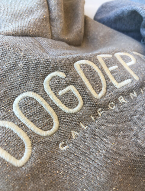 犬服 / ドッグウェア】ラメ裏毛パーカーワンピ / DOG DEPT