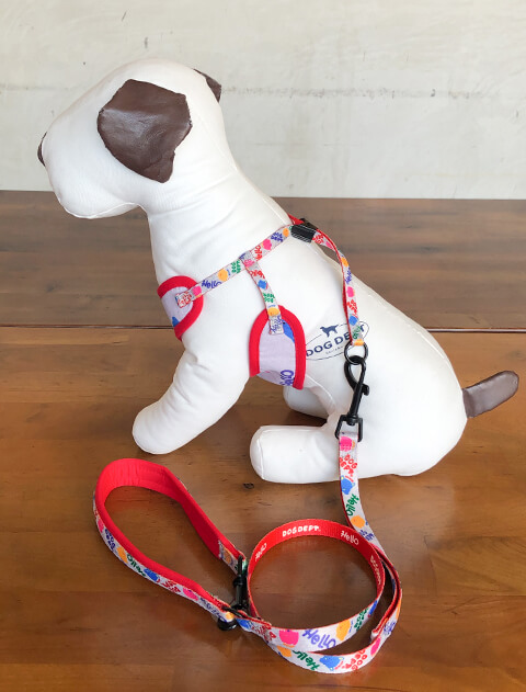 DOG GOODS】NO!NO!DOG ソフトハーネス&リード