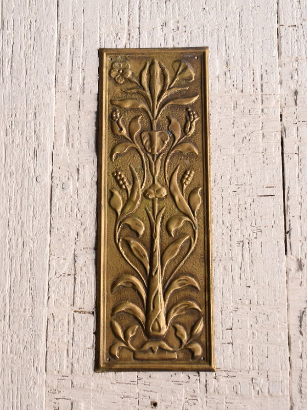 イギリス アンティーク 真鍮フィンガープレート ドアプレート 13302