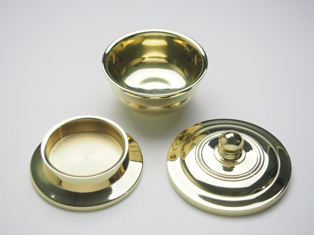 修縁堂】 4器1セット 洒水器 塗香器 食事器 法具