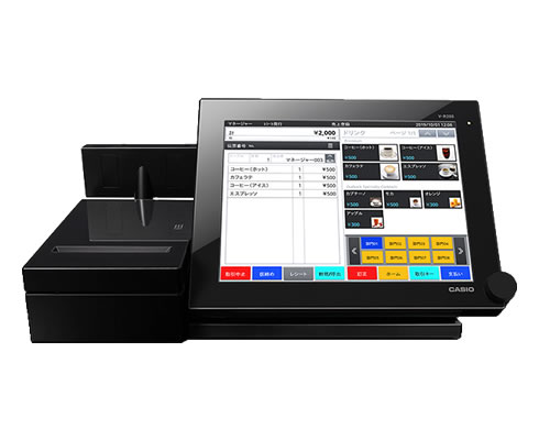 白1117店名設定無料カシオAndroidV-R200インボイスPOSレジスター 白