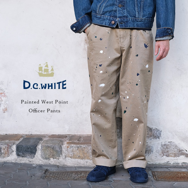 D.C.WHITE ディーシーホワイト Painted West Point Officer Pants