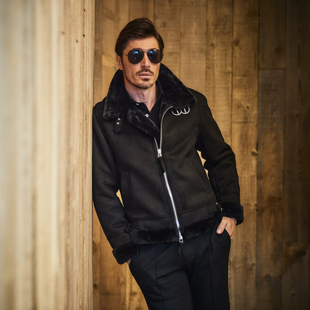 フェイクムートン ブルゾン スタンドネック アウター 240405 G-STAGE