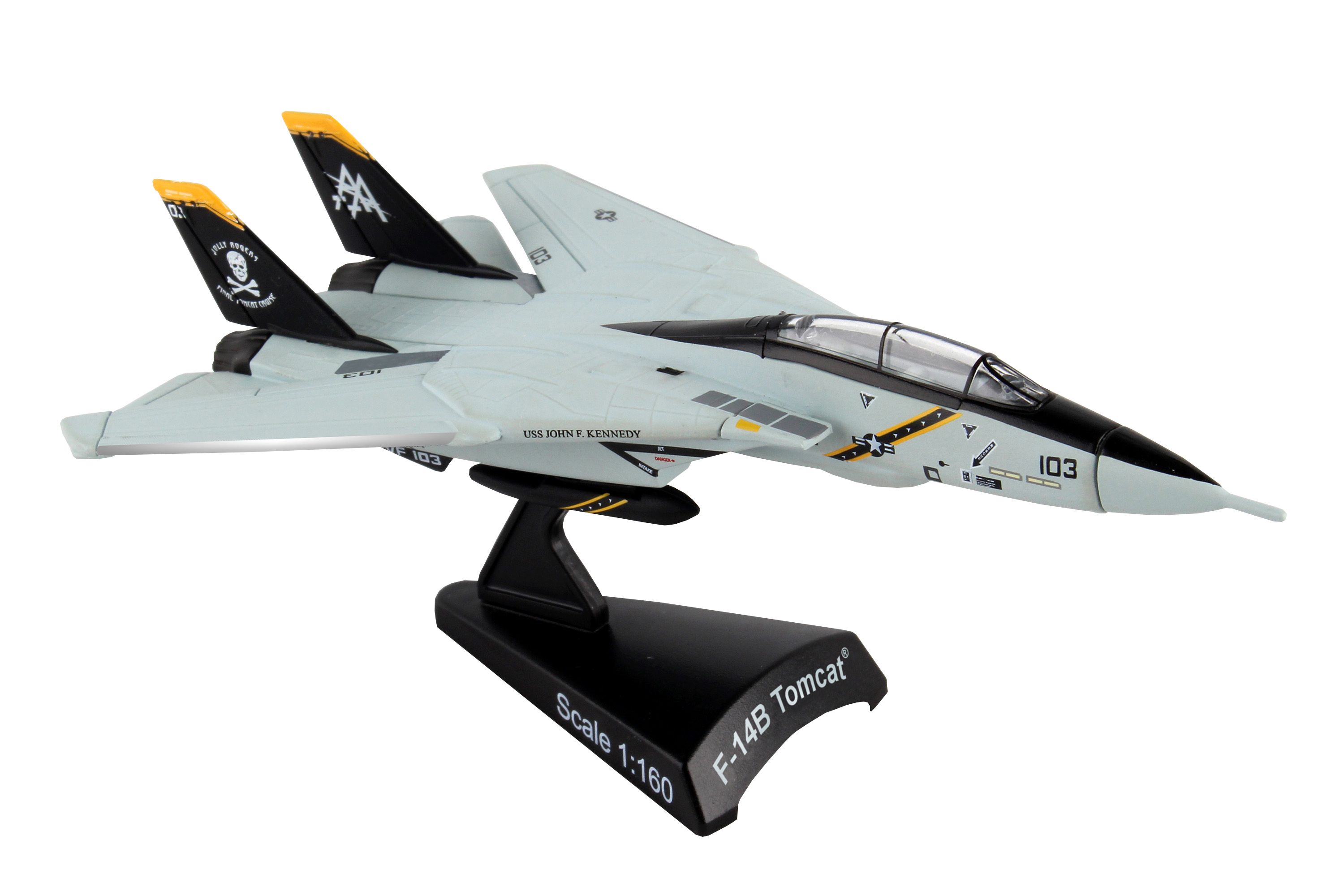 POSTAGE STAMP 1/160 F-14 トムキャット VF-103 ジョリーロジャース