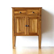 英国アンティーク 電話台 オーク無垢材 ナチュラル 収納 ディスプレイ