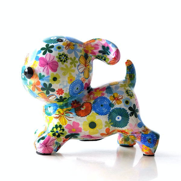 貯金箱 おしゃれ かわいい 陶器 イヌ 犬 オブジェ 置物 可愛い 動物