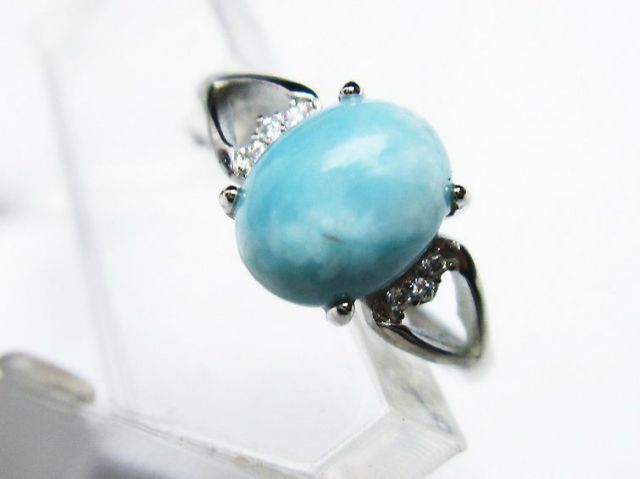 パワーストーン 天然石 ラリマー指輪(14号)[T113-12341]