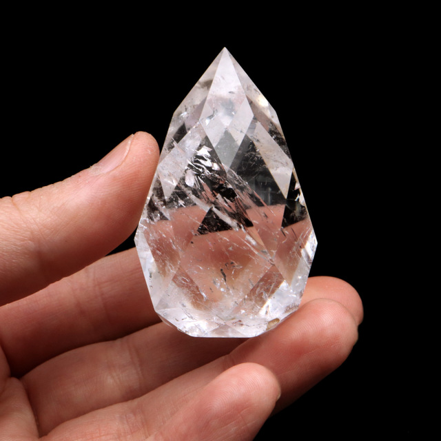 レムリアンシード カット しずく型 置き物 80g キラキラ 虹入り