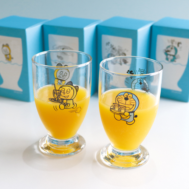 ドラえもん　瓶　小物入れ　ガラス　黄色 ドラえもん 瓶 小物入れ ガラス 黄色