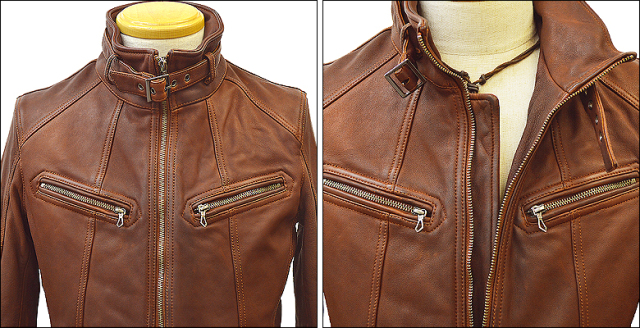 オイルレザー 革ジャン レザージャケット シングル ライダース