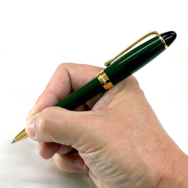 アウロラ（AURORA） ボールペンイプシロン グリーン ゴールドトリム