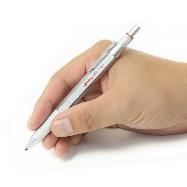 ロットリング（ROTRING） 多機能ペン600 3in1 シルバー マルチペン 多