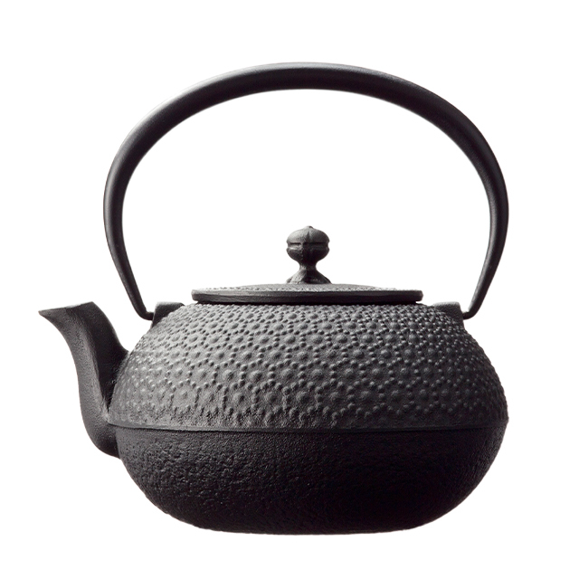 龍家製 竹彫り 鉄瓶