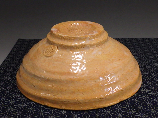 故 渋谷泥詩（萩焼 枇杷色釉抹茶茶碗）