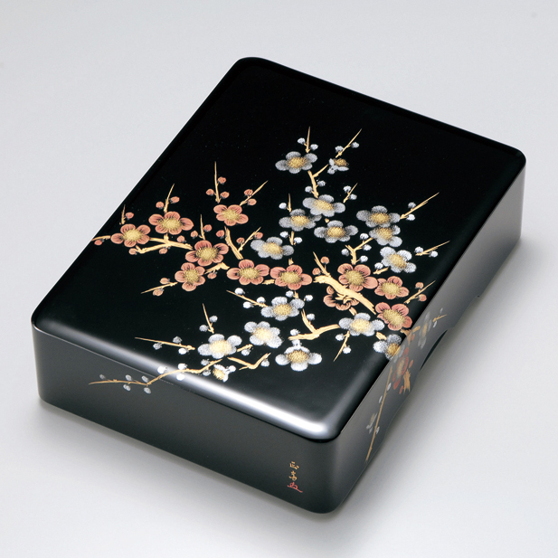 輪島塗 花蒔絵 文箱 硯箱 小物入 木箱 輪島塗 花蒔絵 文箱 硯箱 小物入