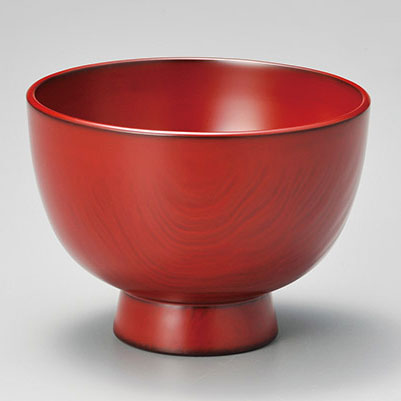 どんぶり 朱/黒 漆塗り 12-04804/04805 漆器の井助