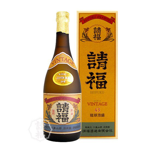 泡盛 ビンテージ 100% 3年古酒 43度 720ml 請福酒造 焼酎 沖縄土産 ギフト