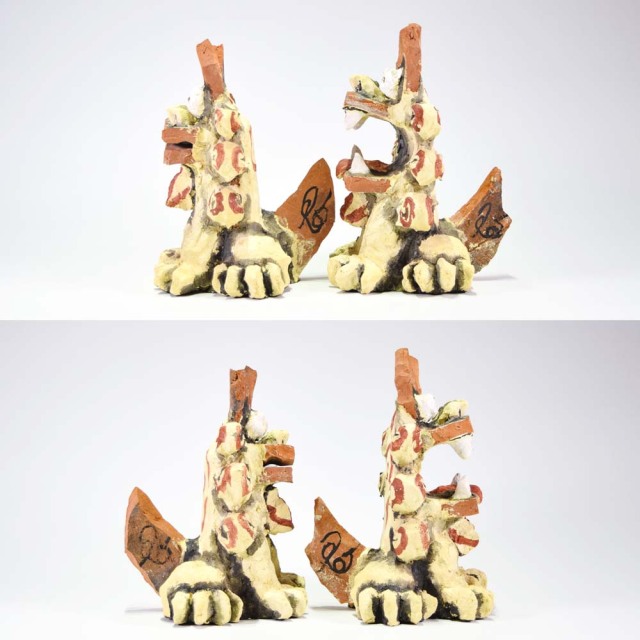 シーサー 獅子 漆喰 置物 玄関 沖縄 琉球 守り神 縁起物 厄除け 魔除け