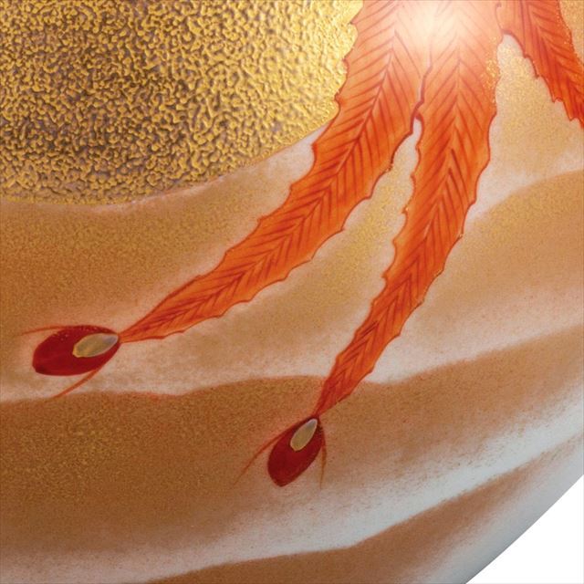 九谷焼ギフト ご贈答品 御祝い 九谷焼10号花瓶 金襴手鳳凰 福田良則