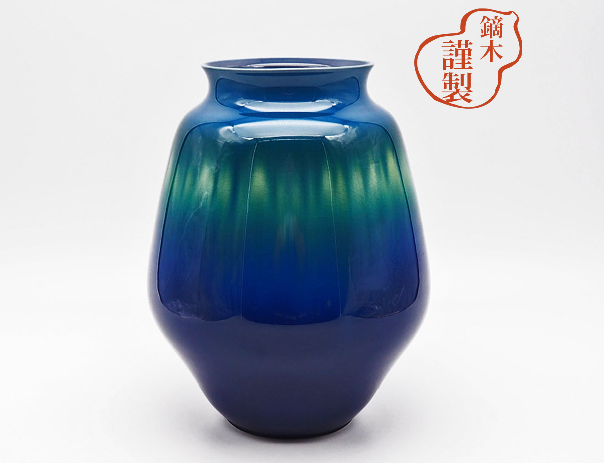 初代徳田八十吉 赤地花瓶 希少 Yahoo!オークション -「初代徳田八十吉