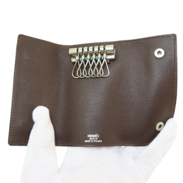 HERMES エルメス セリエ エテュイクレ 6 キーケース エプソン メンズ