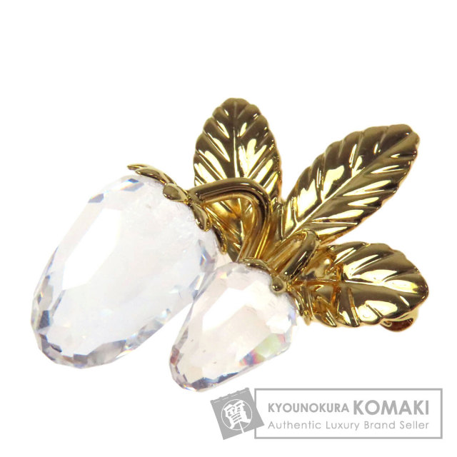 SWAROVSKI スワロフスキー イチゴ ブローチ クリスタル/金属製