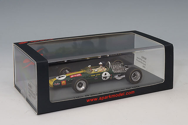スパーク 1/43 ロータス 49 F1 1968 南アフリカGP ウィナー #4 J.クラーク