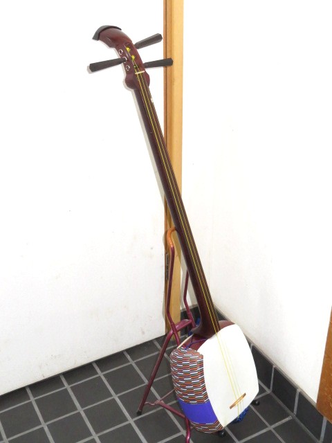 三味線・お琴の老舗 菊岡 中むら】リニューアル中古三味線本体 紅木 半