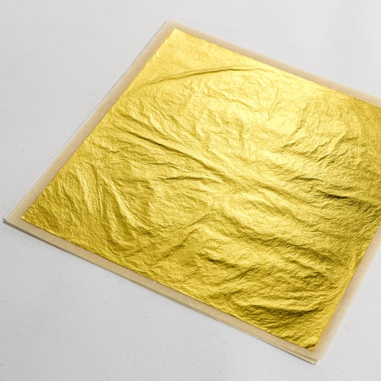 正信偈 色紙5枚(たとう紙付き) 金箔 箔押し 正信偈 色紙5枚(たとう紙